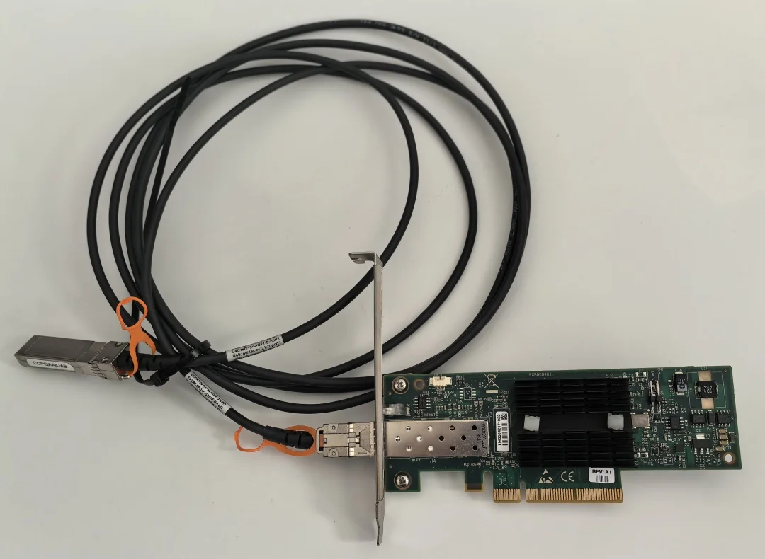 MNPA19-XTR  671798-00110GB MELLANOX CONNECTX-2 PCIe X8 10Gbe + SFP-H10GB-CU3M Cable