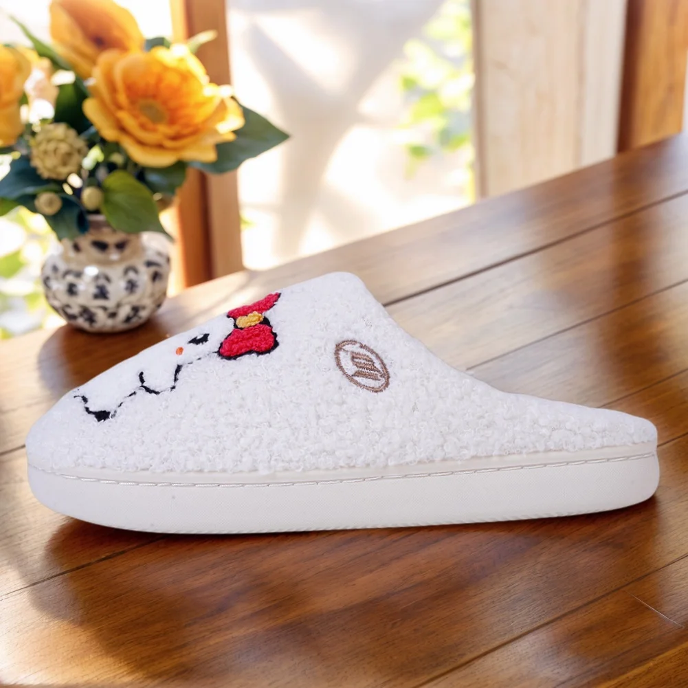 

Cute Ghost Plush Slippers Closed Toe Slippers Comfortable Flat Thermal Slippers Anti Slip Pumpkin Spooky Slippers for Men Women