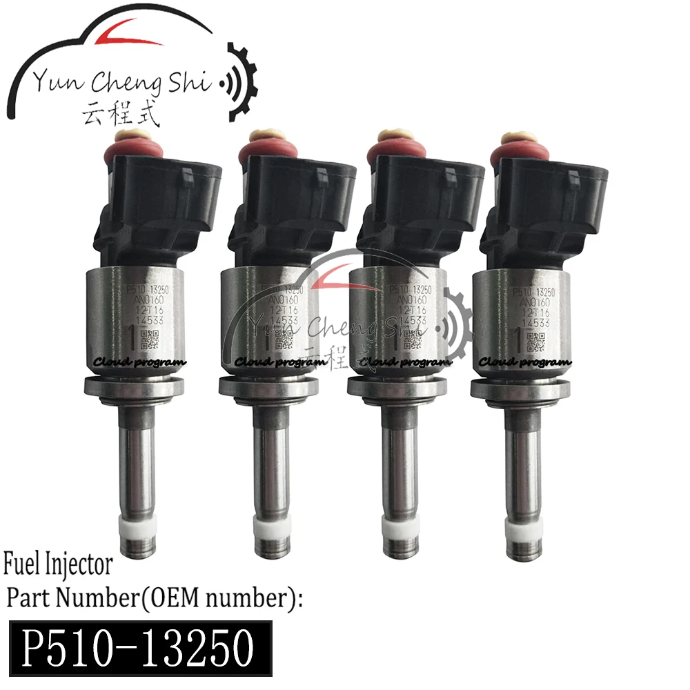 

4 шт. топливных форсунок P510-13250 P50113250A для Mazda MX-5, CX-3, Mazda 3 2.0L 2016-2018 гг.