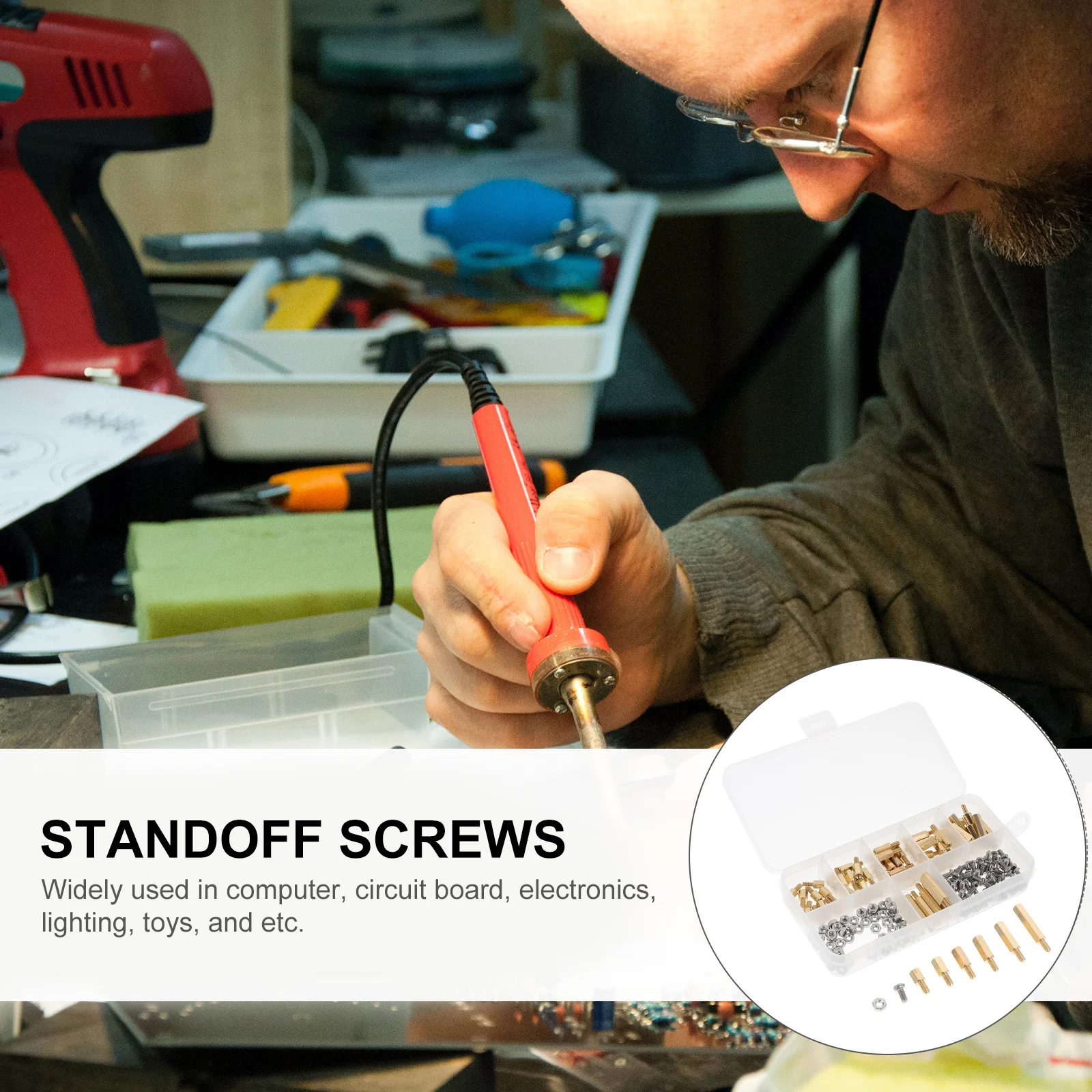 

1Set Premium Material Motherboard Standoff Screws Assortment Kit Durable Practical Pcb Standoffs Electronic Industry Use