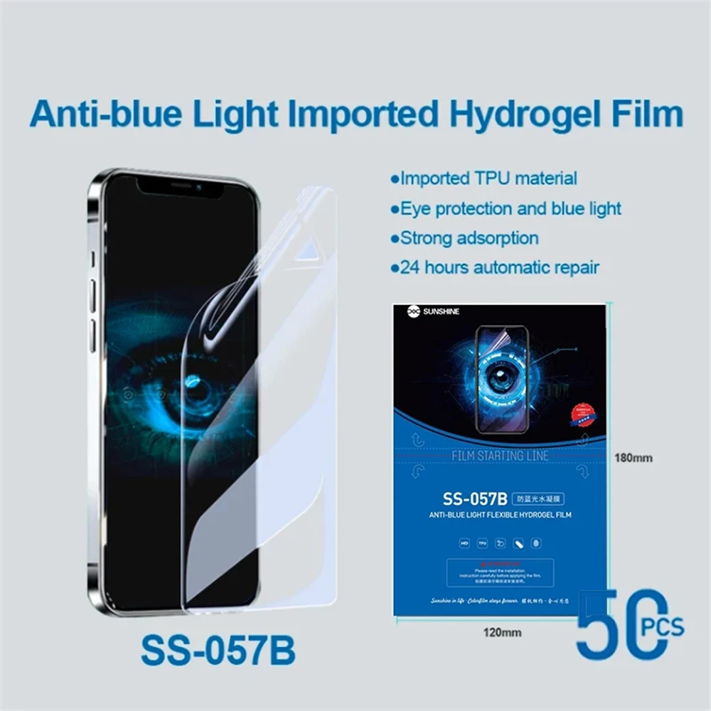 SS-057 Sunshine flexible hydrogel film Compatible For SS-890C LCD Screen Protector Film Cutting Machine Front Glass Film