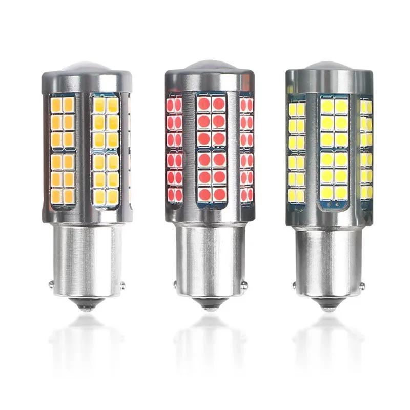 

10 шт. без Hyper Flash Led P21W Автомобильная тюнинговая сигнальная лампа Canbus 1156 BA15S PY21W BAU15S T20 7440 WY21W 3030 72SMD Янтарный красный 12 В-70 В