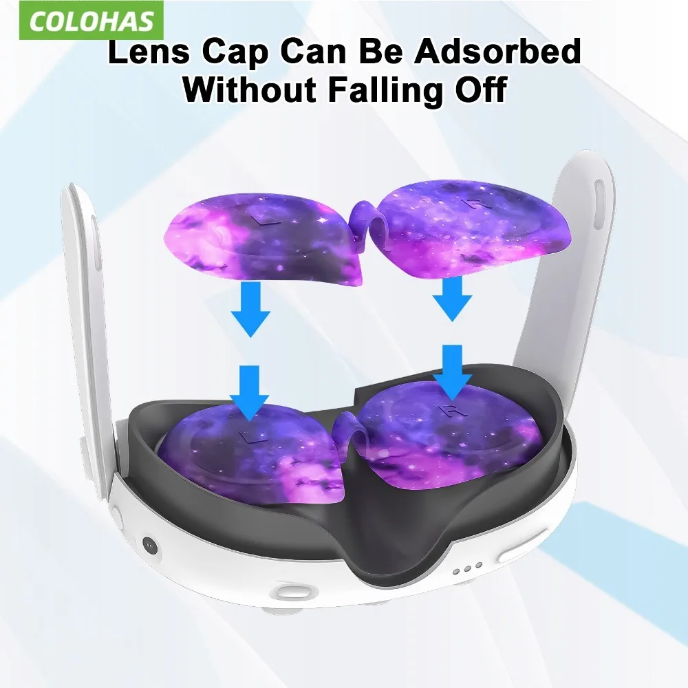 Colohas Silicone Protective Shell Case for Meta Quest 3 VR Headset Head Face Cover Eye Pad Handle Grip for MQ Meta Quest 3 Case