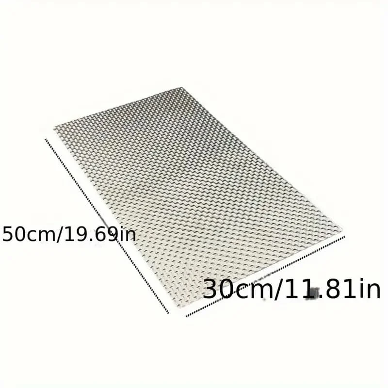 1PC Car Embossed Aluminum Heat Shield 300x500mm Turbo Manifold-Exhausts Electrical Direct Replacement Car Tool Accessories