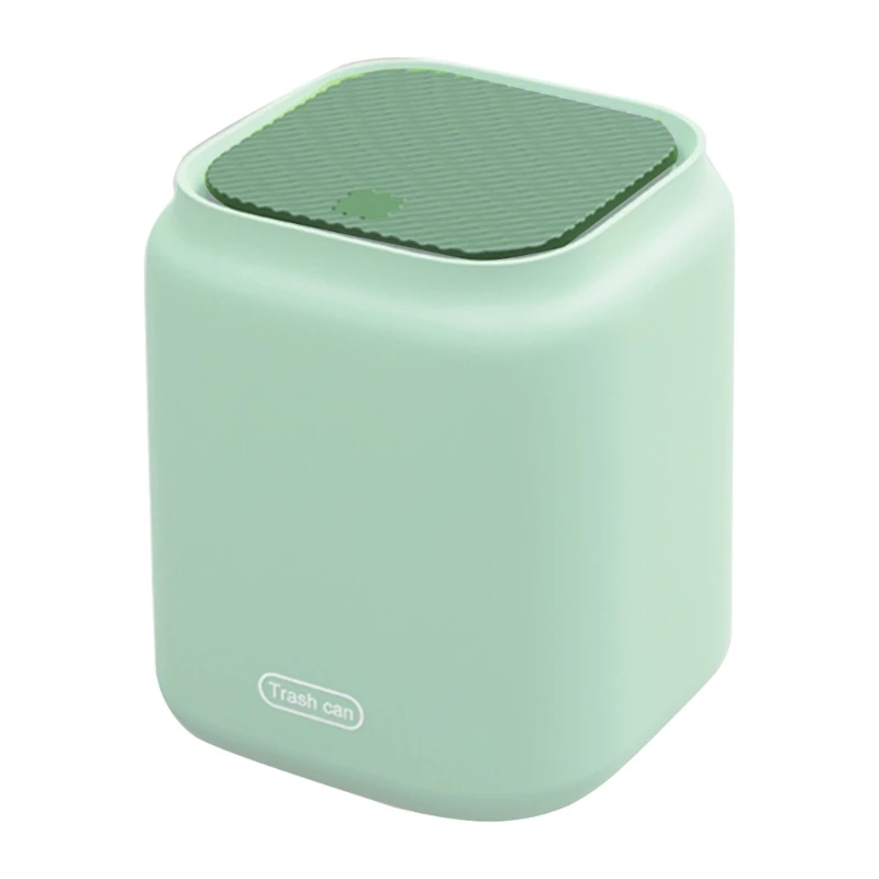 Nordic Mini Desktop Trash Can with Press Type Lid Countertop Small Waste Basket Home Table Garbage Dust Bin for Bathroom