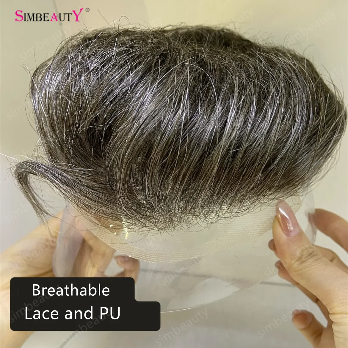 

Black Blonde Brown Bleached Knots Durable Q6 Breathable Lace Grey Black 1B40 1B65 1B80 Mens Wig 100 Human Hair Toupee Prosthesis