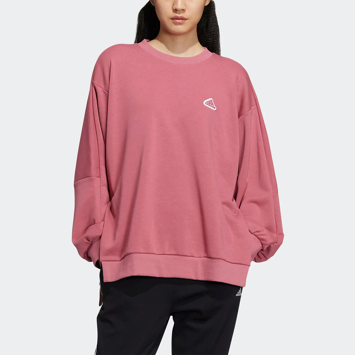 

Adidas Official 2023 Spring Women's Casual Pullover Hoodie IA5226