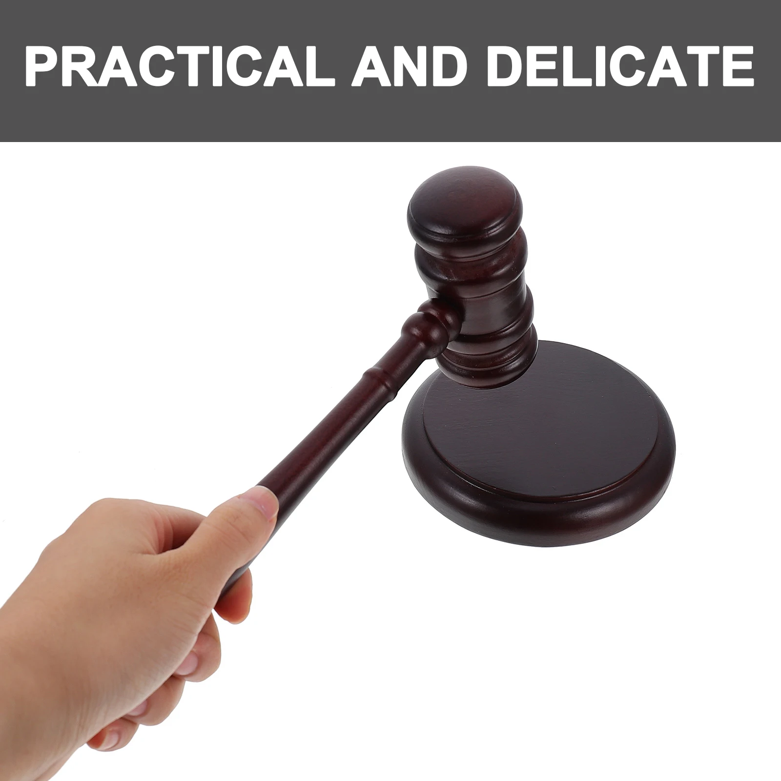 

Wooden Gavel Judge Hammer Toy Safe Kids Coordination Mini Court Auction Children Play Educational Item Storage