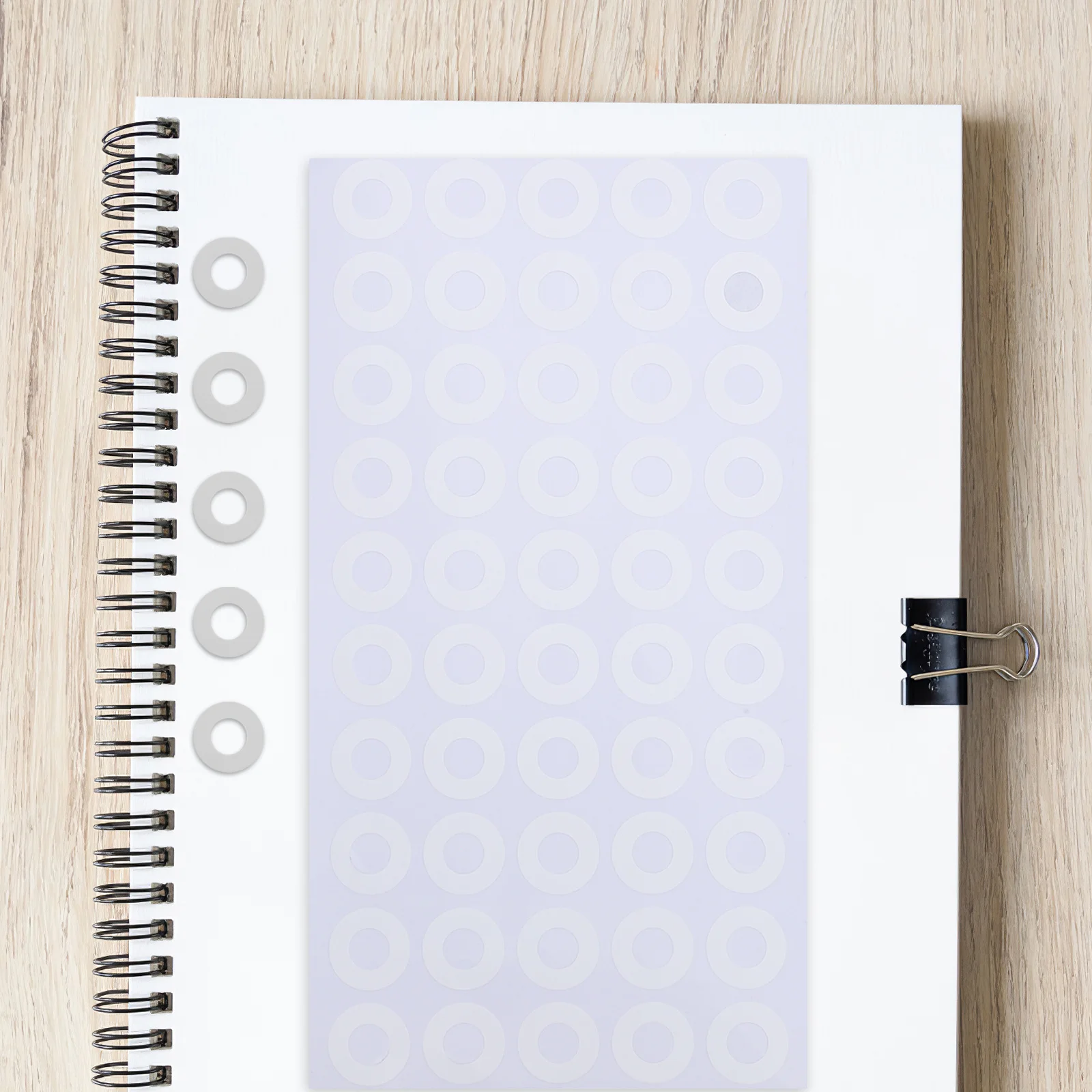 1000Pcs Hole Reinforcement Stickers Strong Adhesion PVC Self-Adhesive for School Office Binder Paper Hole Protectors