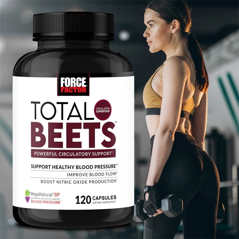 

Total Beets Supplement - Supports Heart and Blood Vessel Health, Supports Blood Pressure and Cholesterol Levels, Antioxidant