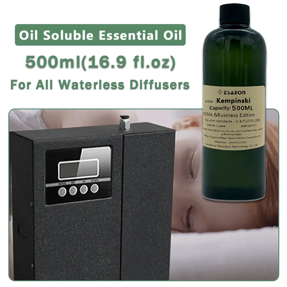 ESAEON Essential Oil For All Waterless Aromatherapy Machines, Hotel Aroma Machine Oil, Kempinski, Shangri-La - 500ML(16.9 fl.oz)