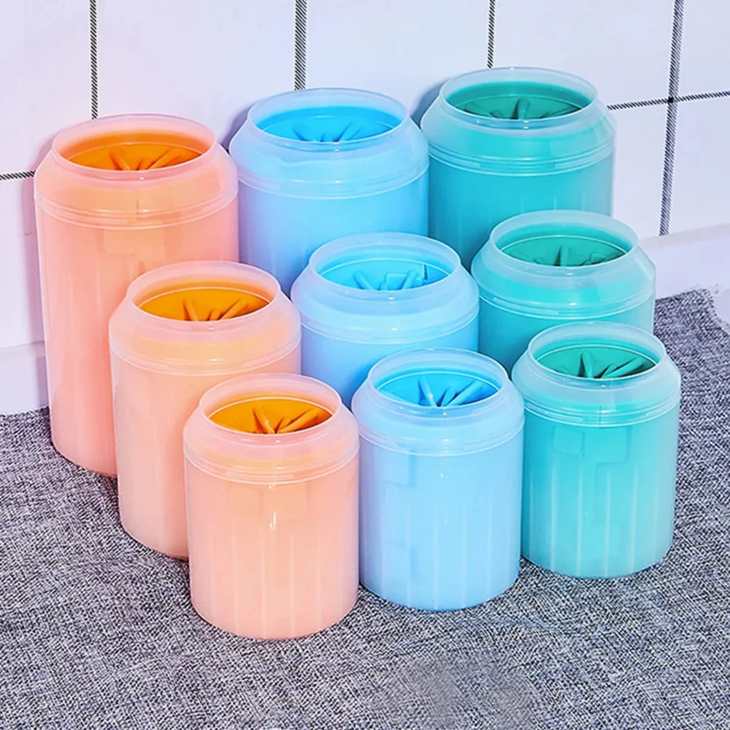

Paw Plunger Pet Paw Cleaner Soft Silicone Foot Cleaning Cup Portable Cats Dogs Paw Clean Brush Practical Supplies 3 Sizes