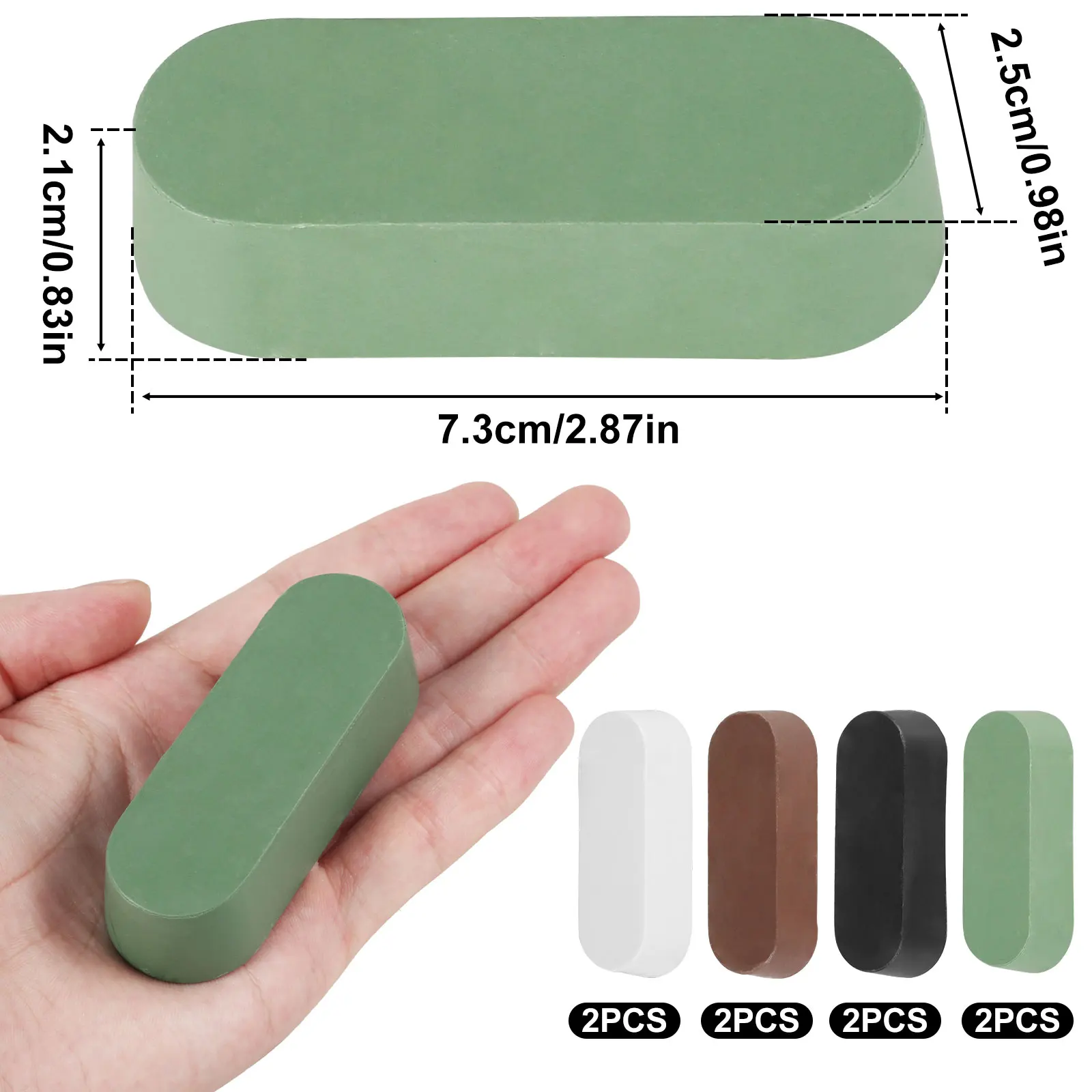 Compound Green Polishing Wheel Wear Resistant Buffing Polishing Wheel Wax Paste Chromium Oxide Grinding Doppelseitige Natürliche