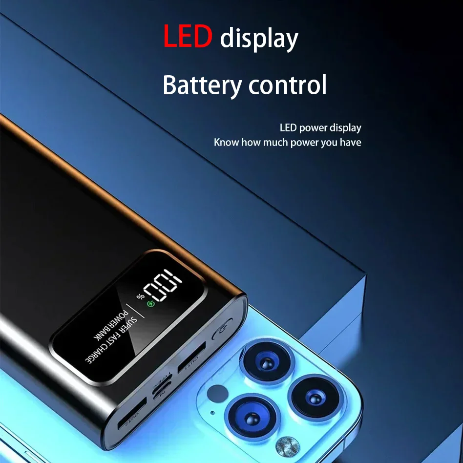 OnePlus 120 واط 500000 مللي أمبير بنك طاقة عالي السعة شحن سريع Powerbank شاحن بطارية خارجي محمول آيفون Samsung2025