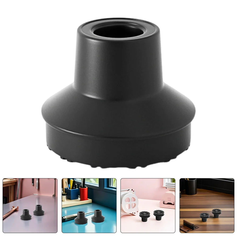 

12pcs Walking Stick Rubber Non- For Seniors 12Mm Replacement Black Tips Trekking Hiking Sticks Quad Tripod Canes Crutch