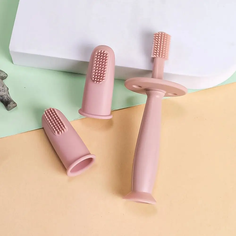 3pcs Baby Finger Toothbrush Soft Cleaning Toothbrush For Kids BPA Free Oral Health Care For Infant Gentle Protect Babie
