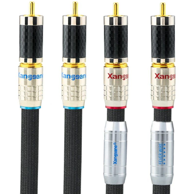 

Four core pure silver double lotus signal cable, fever grade RCA audio amplifier, audio cable, and biliary connection cable