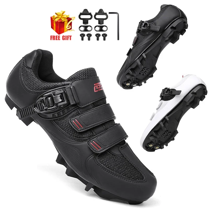 

2024 MTB Cycling Shoes Men Mountain Footwear Racing Road Bicycle Flat Clit Sneaker Cleat Women Dirt Speed Route Bike Biking Spd