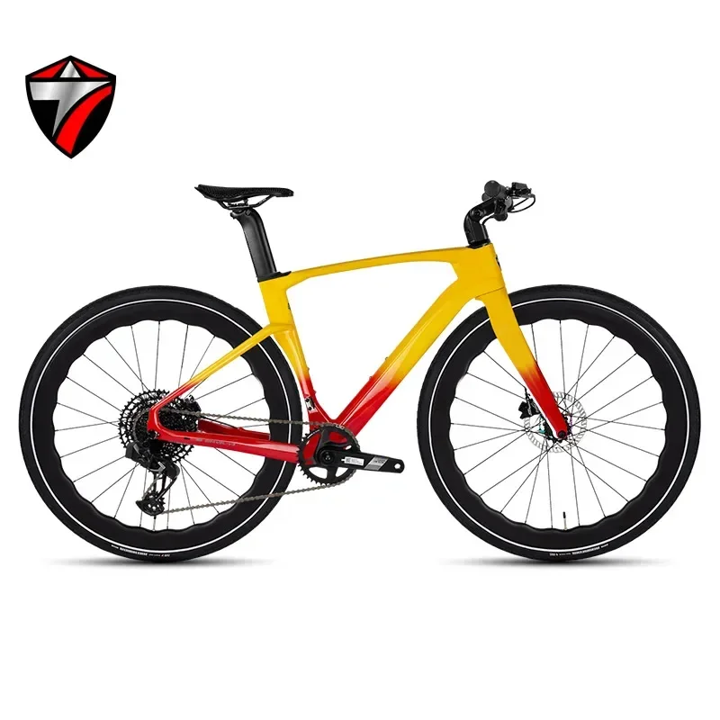 

TWITTER Gravel V3 Electronic shifting AXS APEX-12S flat handle carbon fiber road bicycle hydraulic disc brake700*40C gravel bike
