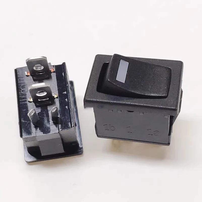 1~5pcs/lot R19A 15*21MM with light 2 gear 2 pin with red light boat switch warping switch button 6A 250V