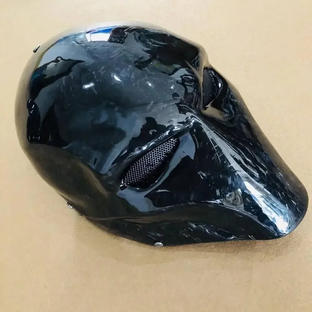 재고 있음 럭셔리 풀페이스 할로윈 마스크 진짜 탄소 섬유로 제작된 파티용