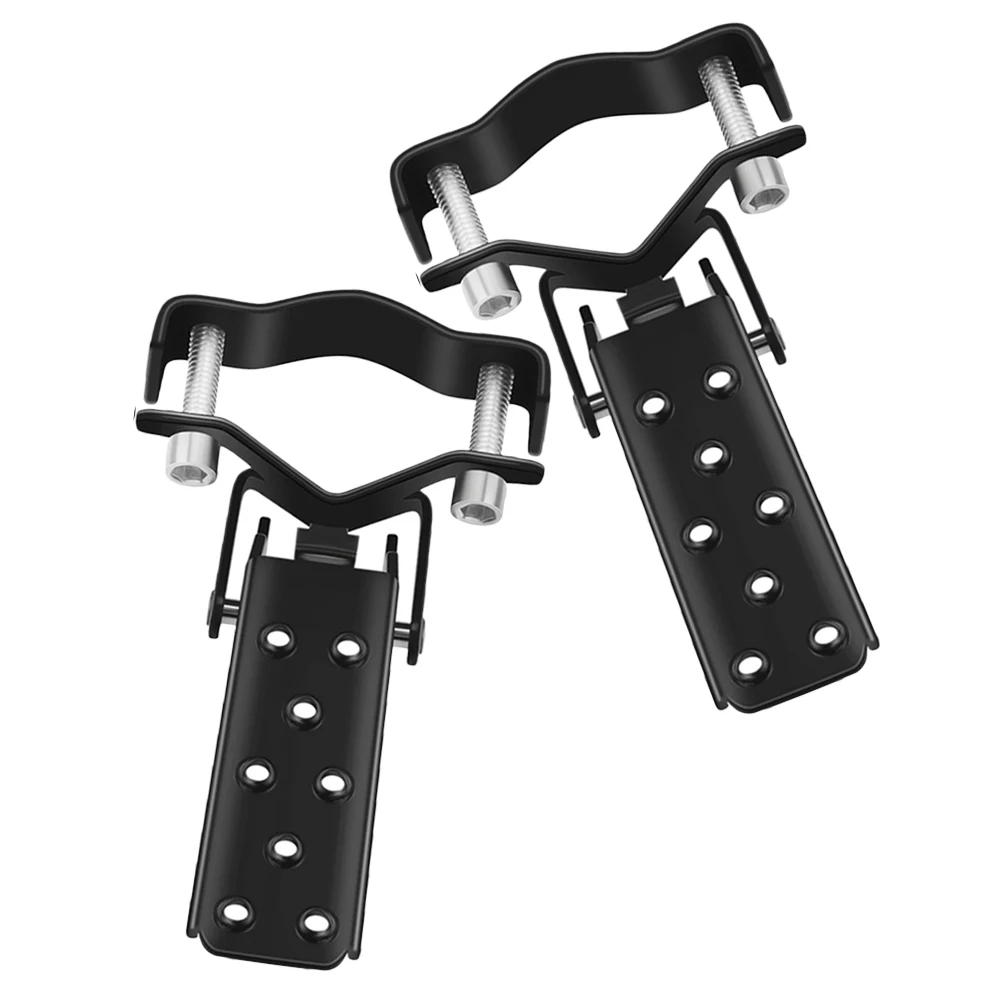 

Bicycle Rear Footrest Pegs Black Foldable Steel Universal Bike Accessories Non Slipping Grooves Suitable Mountain BMX Peg