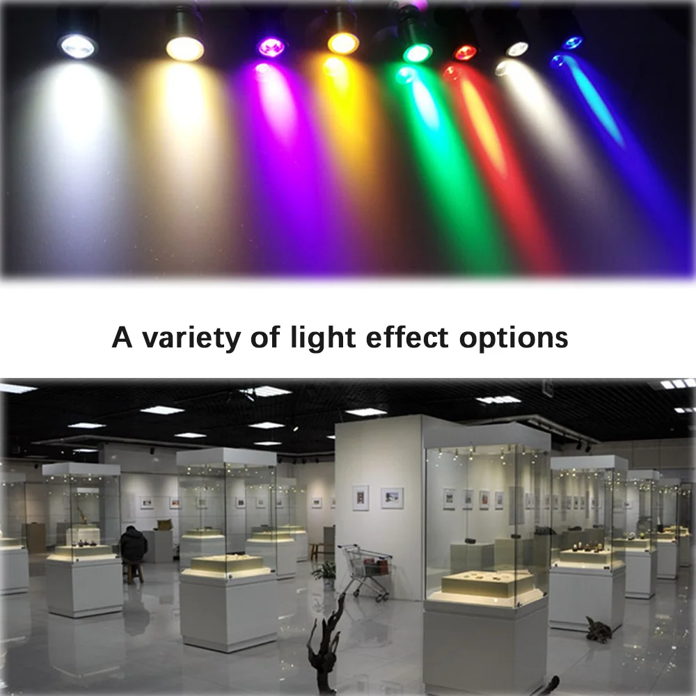 1W 3W Led Cabinet Mini Spot Light DC5V  Indoor Atmosphere Color Lighting Downlight  Jewelry Show Focus Ceiling Lamp with RGB USB