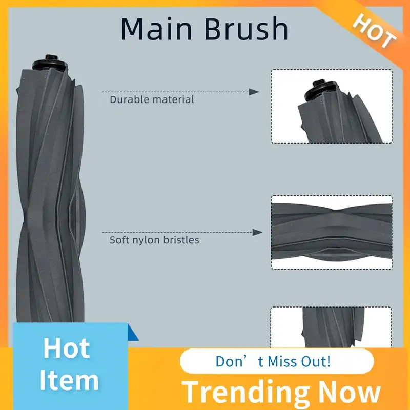 BBNV-Per Dreame Mova E30 Ultra Robot Aspirapolvere Parti di ricambio Spazzola laterale principale Filtri Hepa Sacchetti per la polvere in tessuto Mop