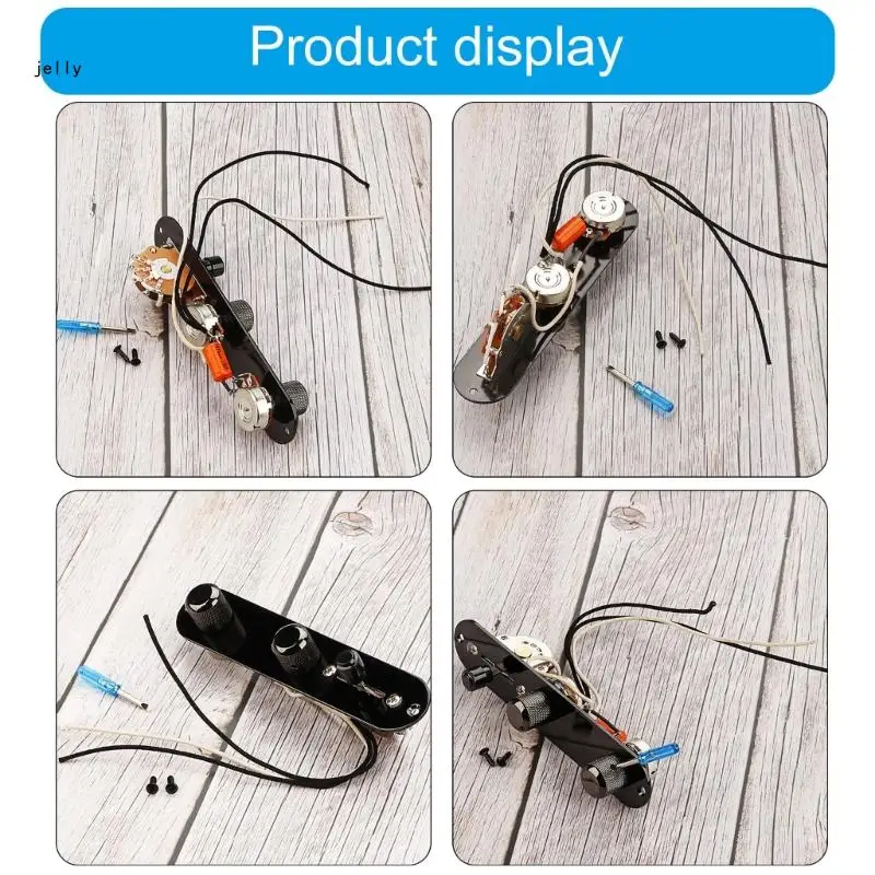 448C Prewired Guitar Control Plate 3 Way Loaded Control Plate Enduring