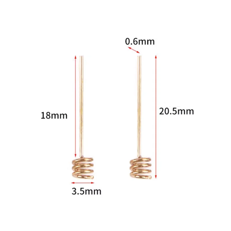 100pcs/lot 2.4G wifi antenna Coil Spring Data Transmission 2.4Ghz Helical Antenna