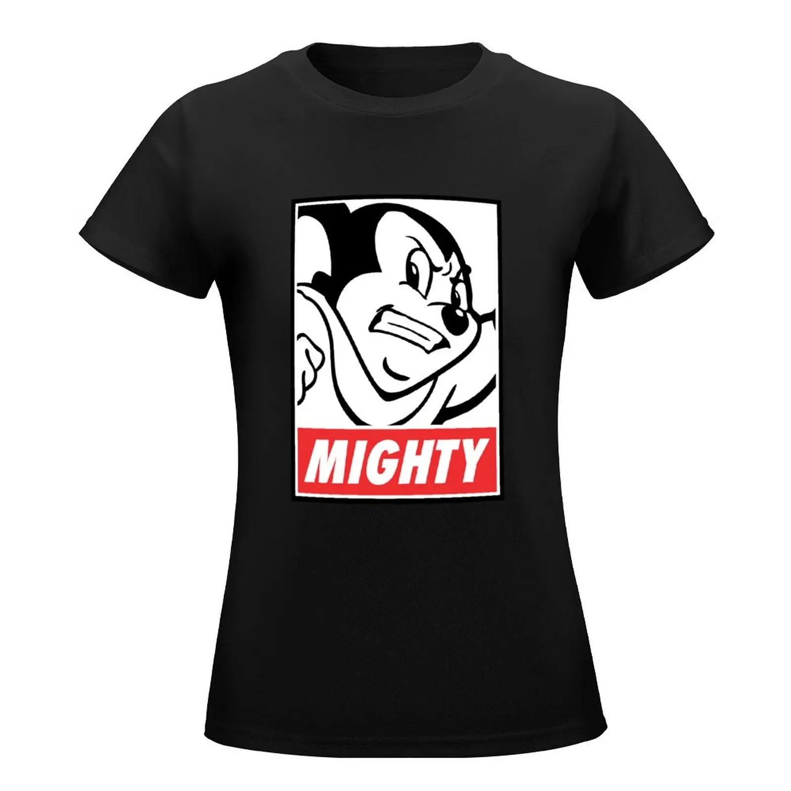 MIGHTY T-Shirt summer top summer clothes t shirts for Women loose fit