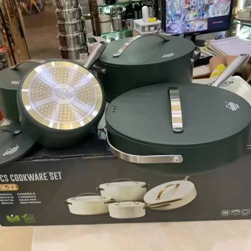

Классический набор посуды для домашней панели, 8 шт., новая горячая распродажа, набор кастрюль для приготовления супа и молока