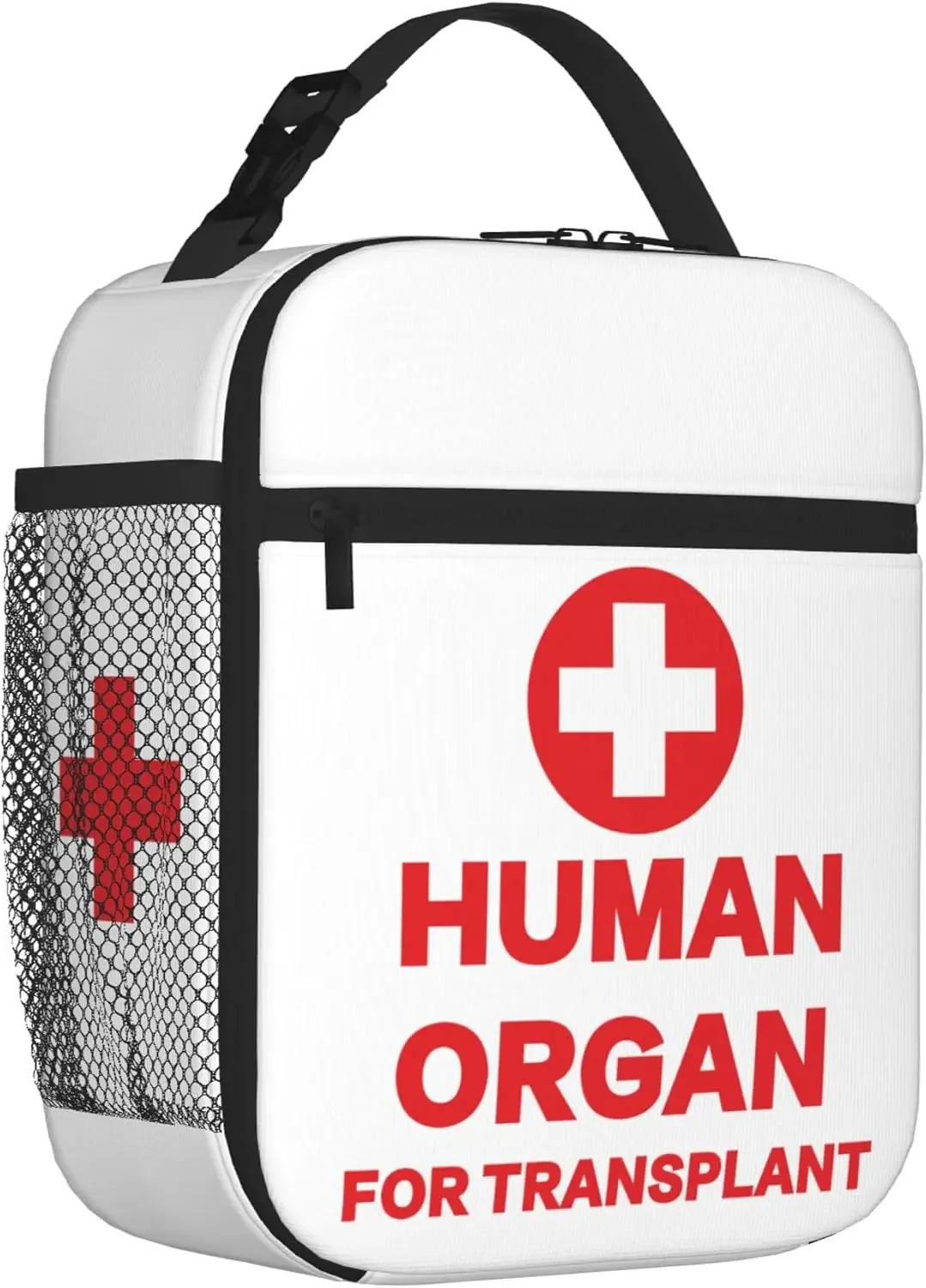 Funny Human Organ for Transplant Insulated Lunch Box - Portable Lunch Bag Reusable Lunch Tote for Women Men and Kids-Gag Gift