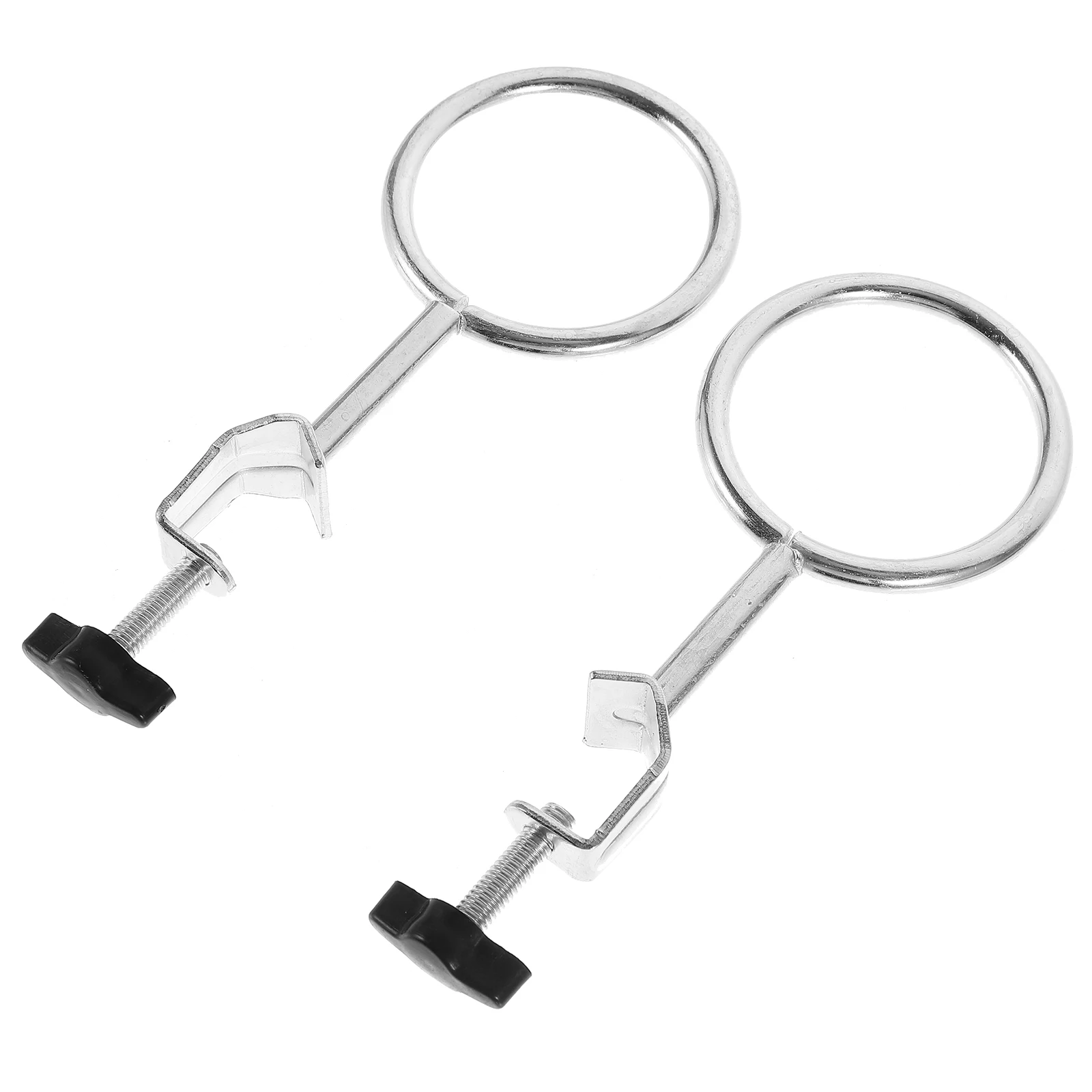 

2 Pcs Support Laboratory Distillation Equipment Iron Ring Accessories Experiment Sturdy