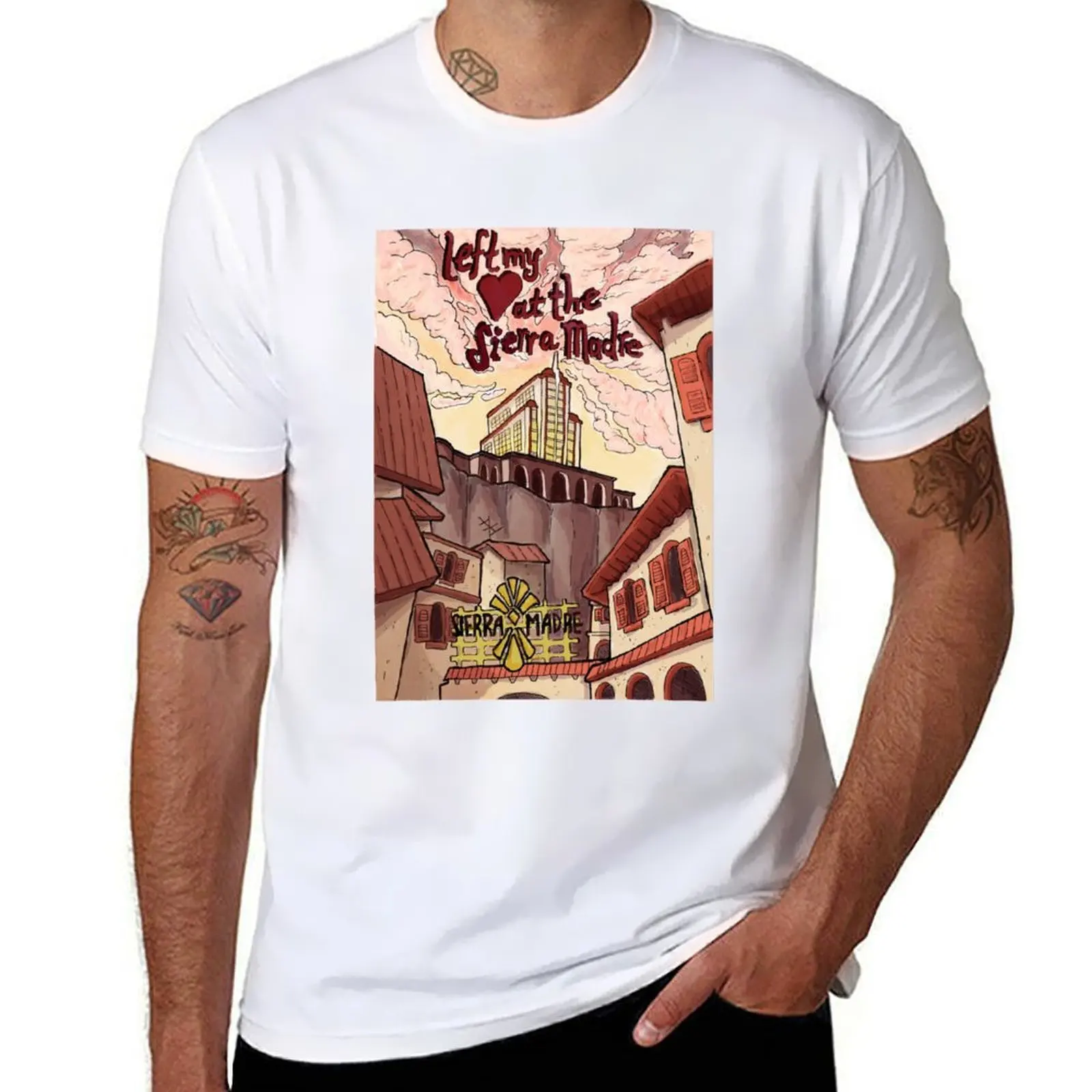 

Left My 3 at the Sierra Madre T-Shirt man t shirts graphic t shirts for man pack cotton T-Shirt