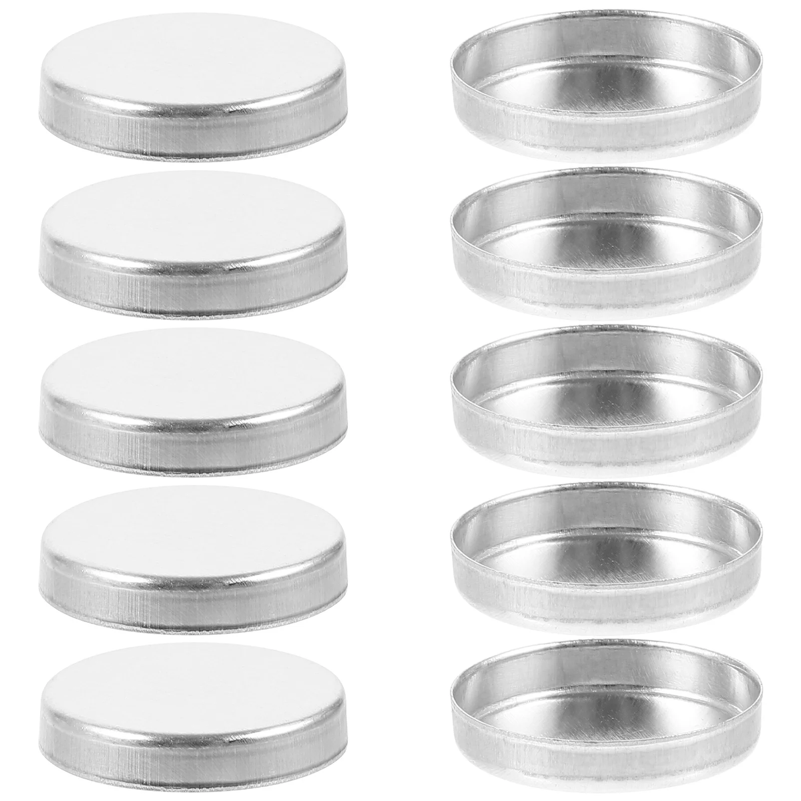 10Pcs Make-Up Aluminium Lidschatten Pan Kleine Tragbare Leere Lidschatten Fall DIY Wiederverwendbare Make-Up Tablett Halter Kleine Lidschatten Pan