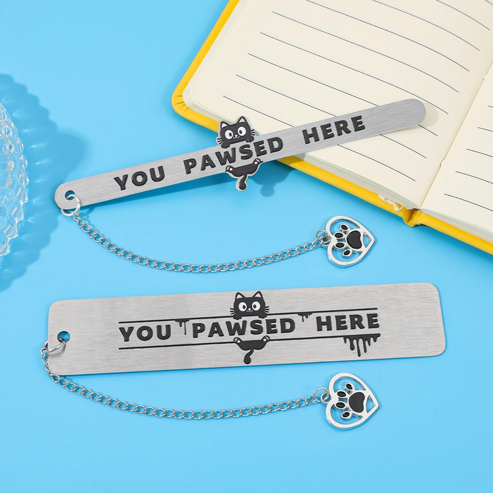 A cat-themed gift for cat lovers, a cat bookmark suitable for both men and women, a fun and cute cat bookmark, a perfect filling