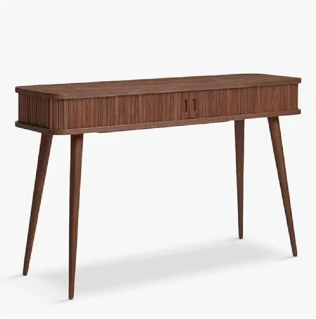 xx-Luxury Home Office Desk Bedroom Office Furniture Oval Wooden Office Table With Drawers Cabinet Solid Wood Console Table^