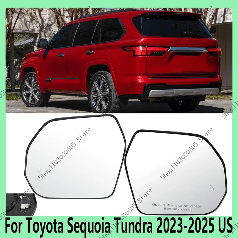 

Для Toyota Sequoia Tundra 2023 2024 2025 (версия для США) — Автоаксессуары: Стекло зеркала заднего вида с функцией контроля слепых зон 879070C020 879020C020
