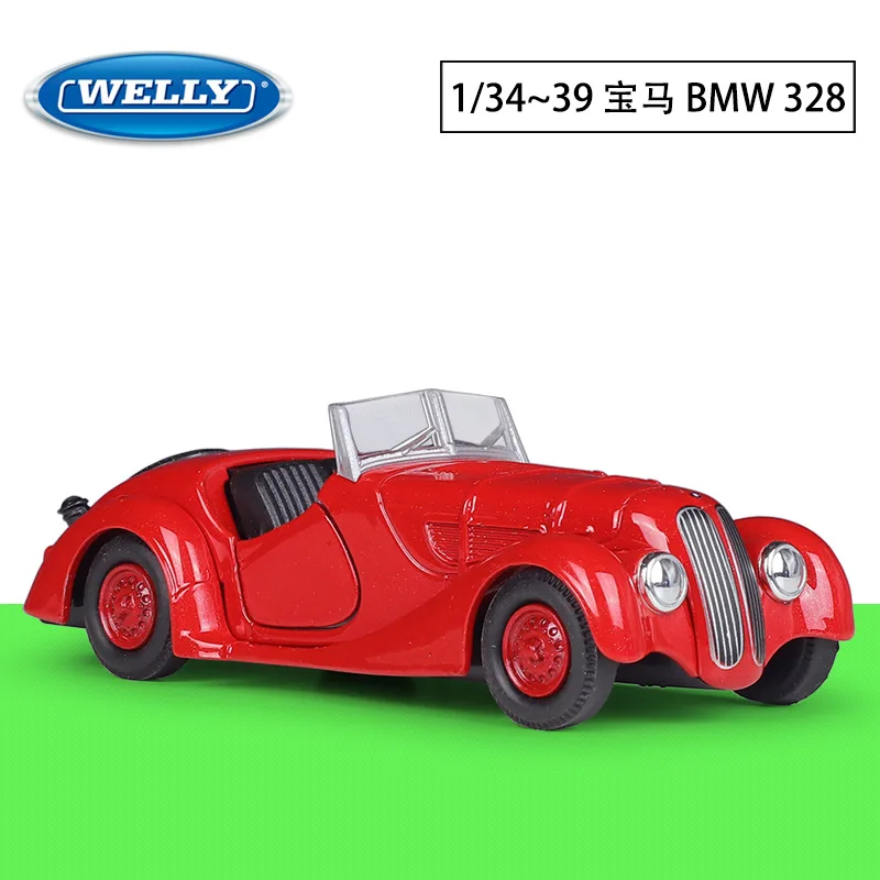 

WELLY 1:36 BMW BMW328 Convertible Vintage Car Simulation Alloy Finished Car Model Toy DIY Scene Matching Toy Handmade Gift