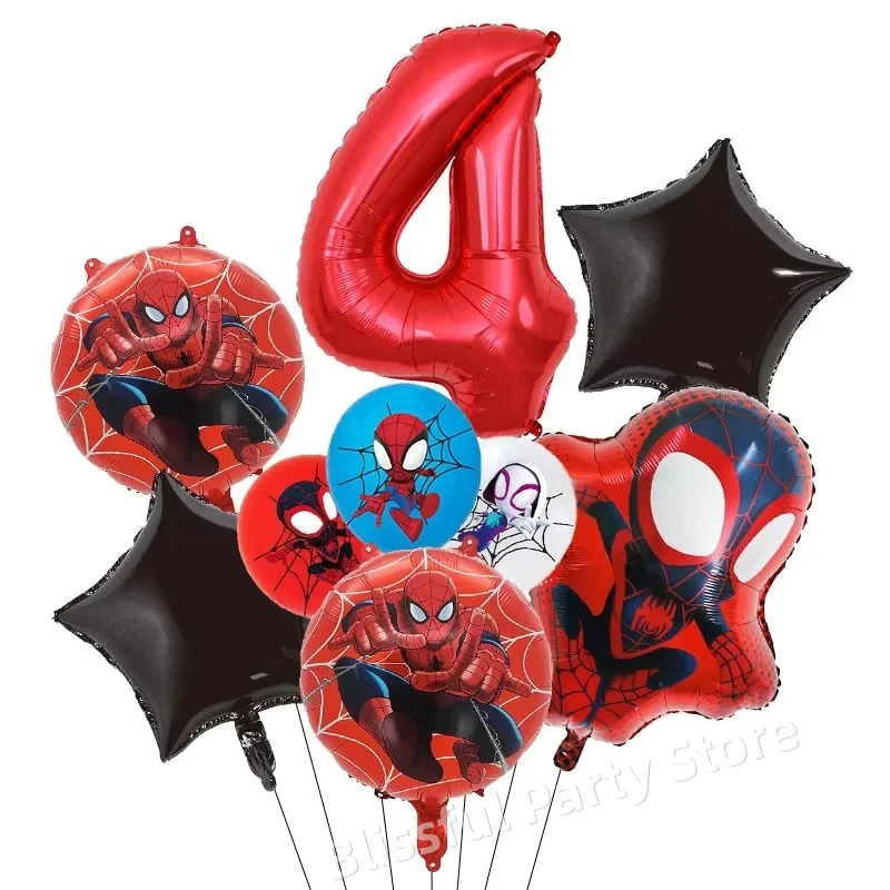 Spidey And His Amazing Friend Balloon Set Spiderman Foil Balloon Boys Birthday Ballon Kid Birthday Decoration Baby Shower Globos view 3