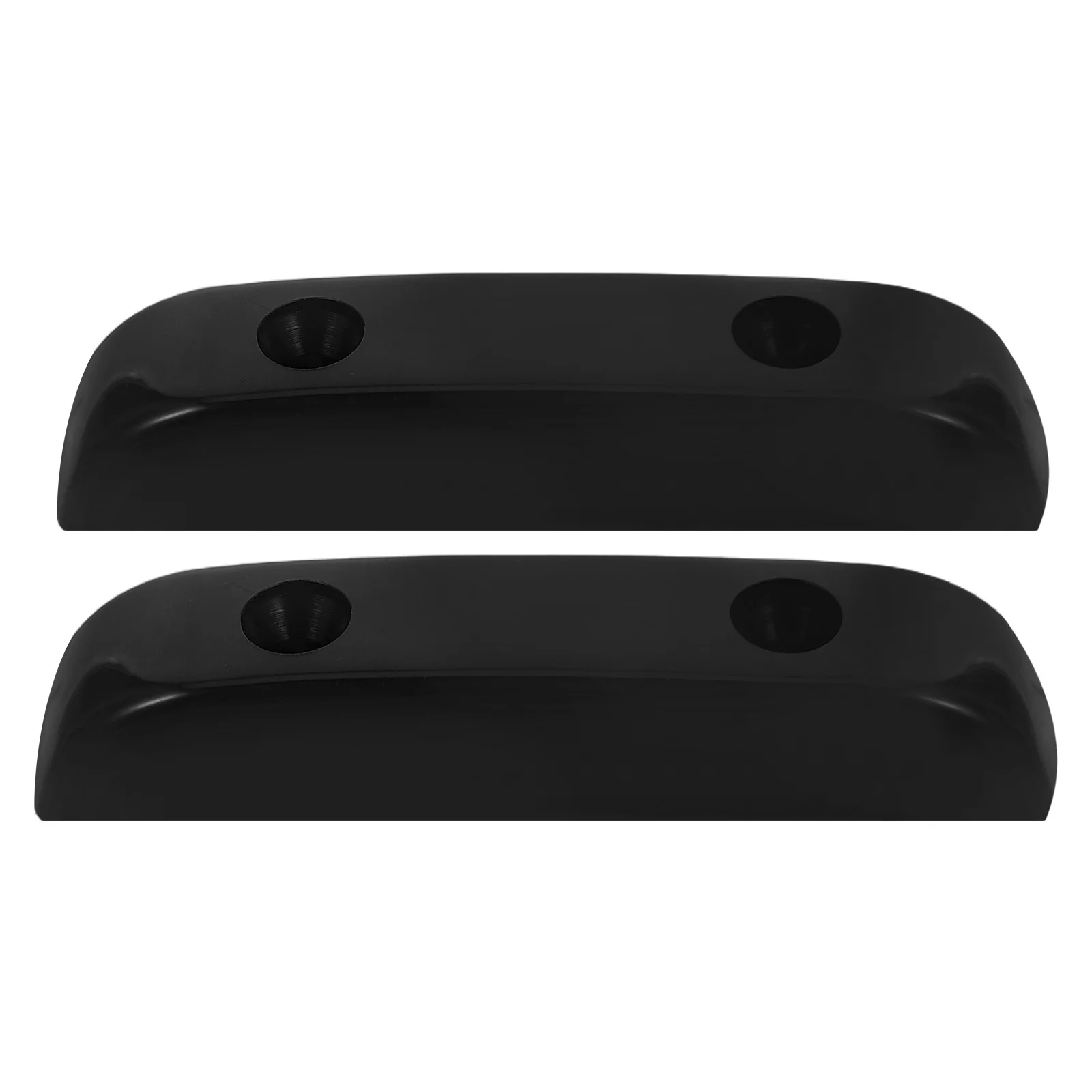 

2pcs Black Thumb Rest For Bass Guitar Finger Support Smooth Plastic Cushion Includes Mounting Screws Easy Install Fits Guitar