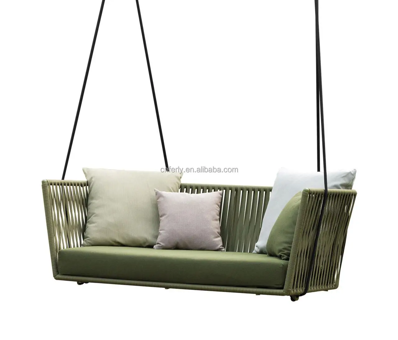 FERLY Hot Sale Modern Design Double Hammock All Weather Garden Furniture for Patio Hotels Outdoor Spaces