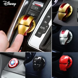 Disney Captain Iron Man car decoration accessories toy car ignition start switch button protective cover animation accessories