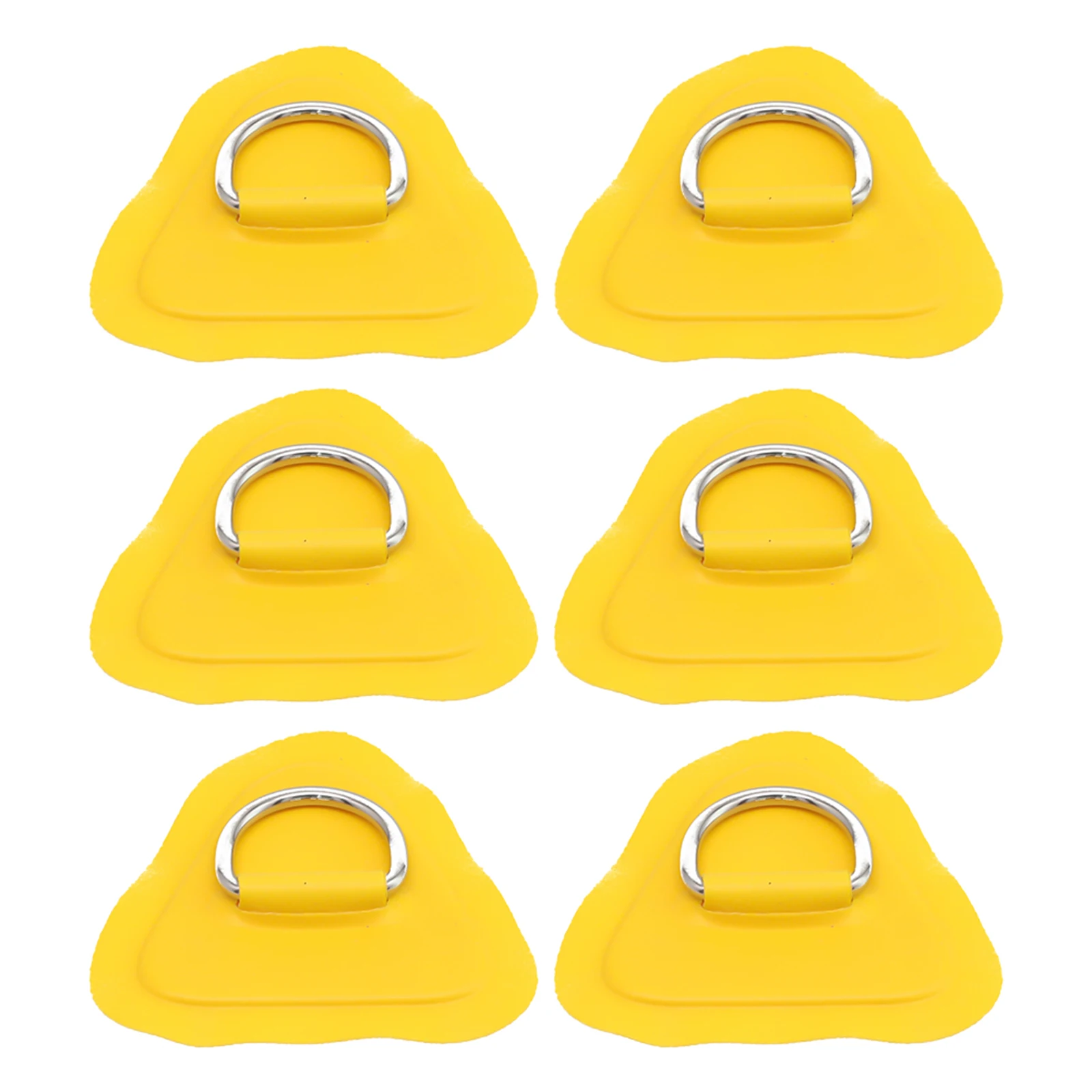 Lot de 6 patchs ronds D-Ring en acier inoxydable, pour bateau gonflable en PVC, kayak, petit patch rond, accessoires pour embarcations