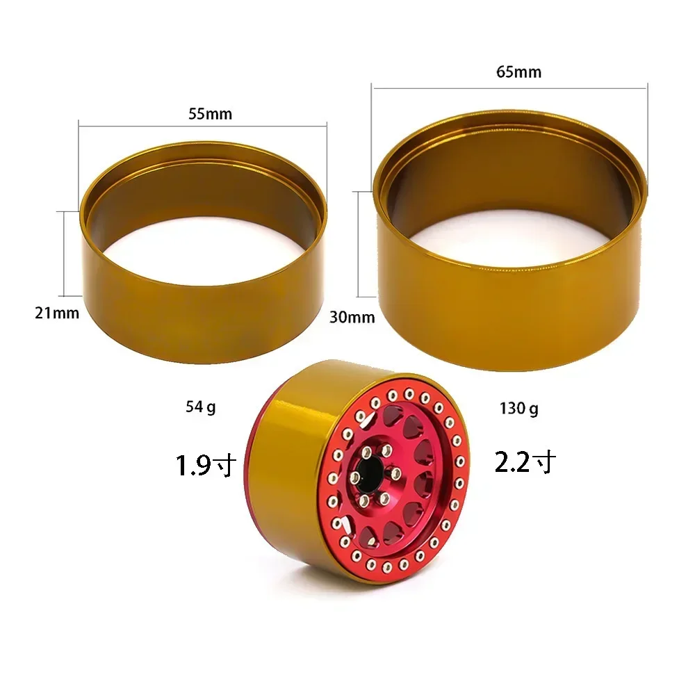 1PCS Hub Ring Counterweight, Universal For 1.9 Inch 2.2 Inch Wheels, Simulation Climbing Wheel Hub Accessories