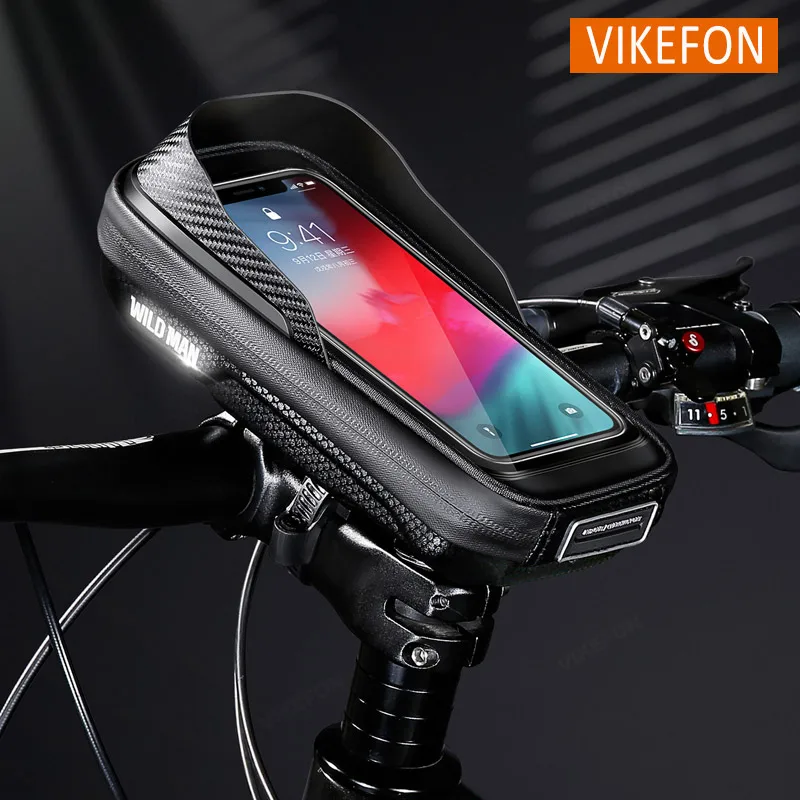 Motorcycle Bike Navigation Phone Holder Waterproof TPU Touch Screen Outdoor Riding Accessories For 4.7-6.8inch Smartphone Stand