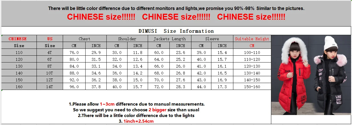 DIMUSI zimowe dziecięce płaszcze z podszewką dziewczęce średniej długości bawełniana ciepła kurtka moda dziecięca futrzany kołnierz termiczne