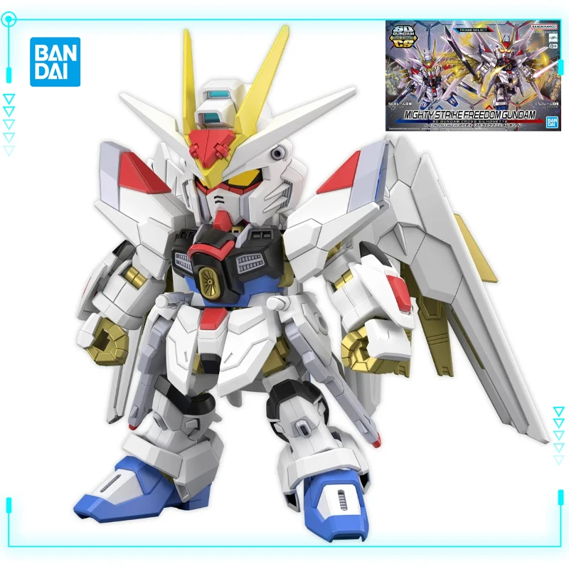 Bandai Original Genuine SD Gundam Cross Silhouette ZGMF/A-262PD-P Mighty Strike Freedom Gundam Assembly Model Action Figures Toy