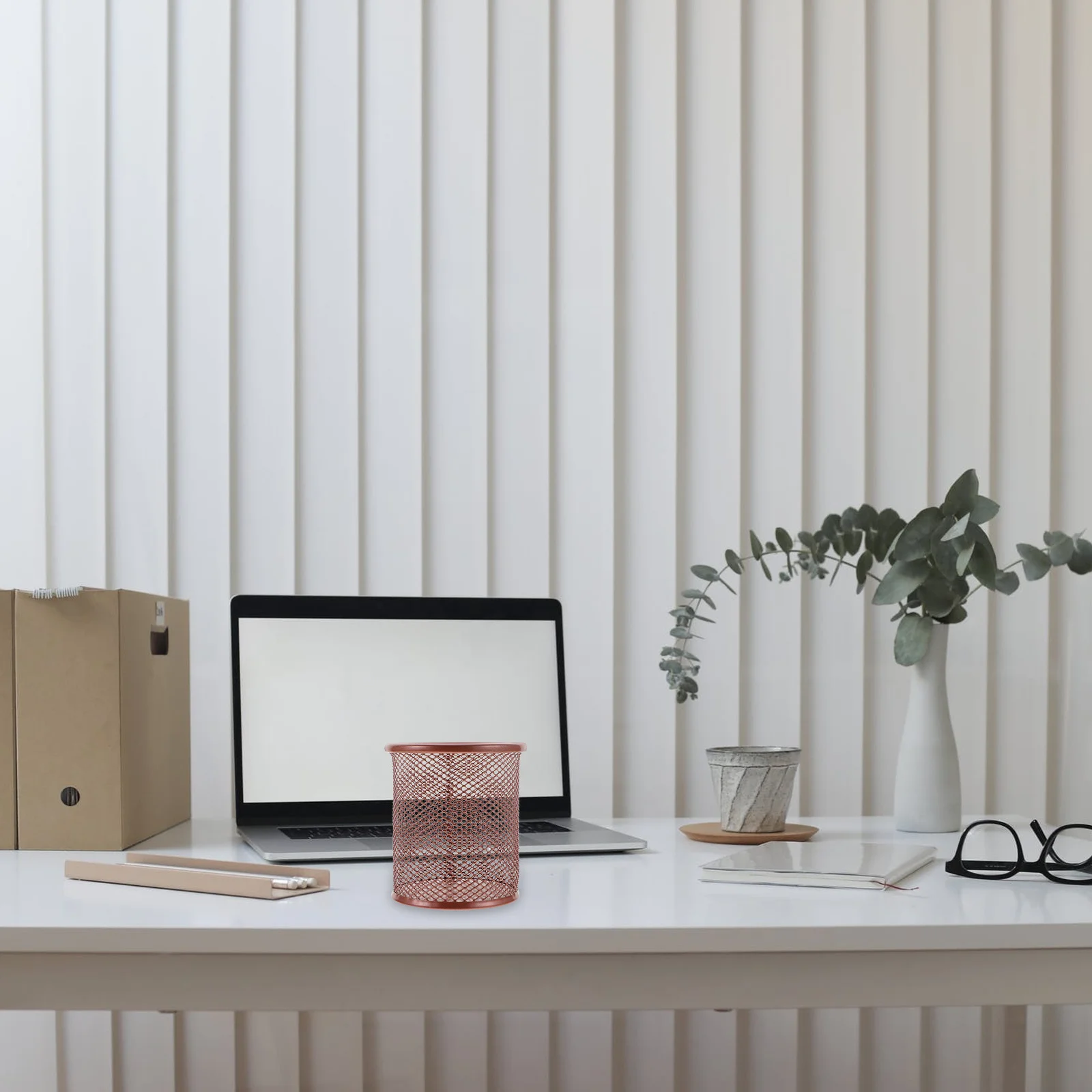 

2Pcs Pen Holder for Desk Organizer Premium Mesh Pencil Cup Storage Bucket Office Supplies Desktop Organizer for School